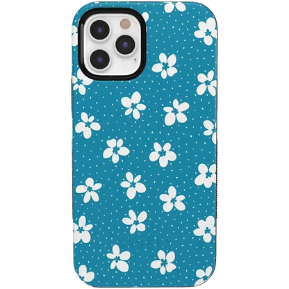 Flower My World | Ocean Blue Floral Case iPhone Case get.casely Bold iPhone 12 Pro