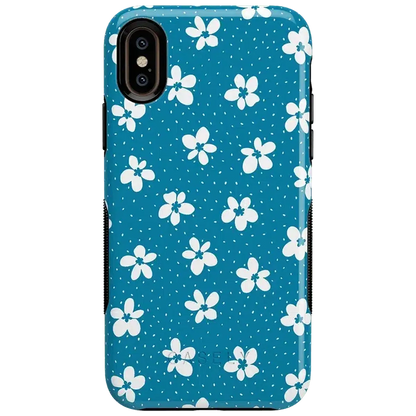 Flower My World | Ocean Blue Floral Case iPhone Case get.casely Bold iPhone XS Max