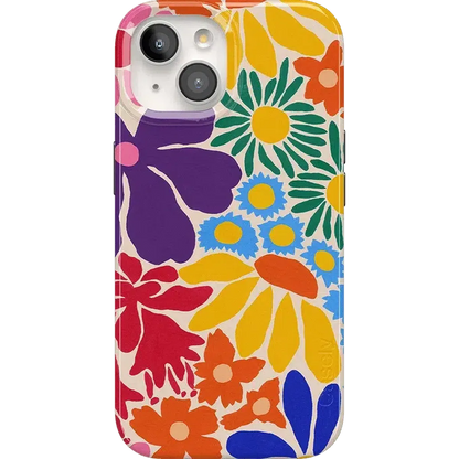 Flower Patch | Multi-Color Floral Case iPhone Case get.casely Classic + MagSafe® iPhone 15