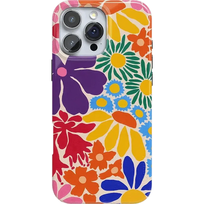 Flower Patch | Multi-Color Floral Case iPhone Case get.casely Classic + MagSafe® iPhone 16 Pro Max