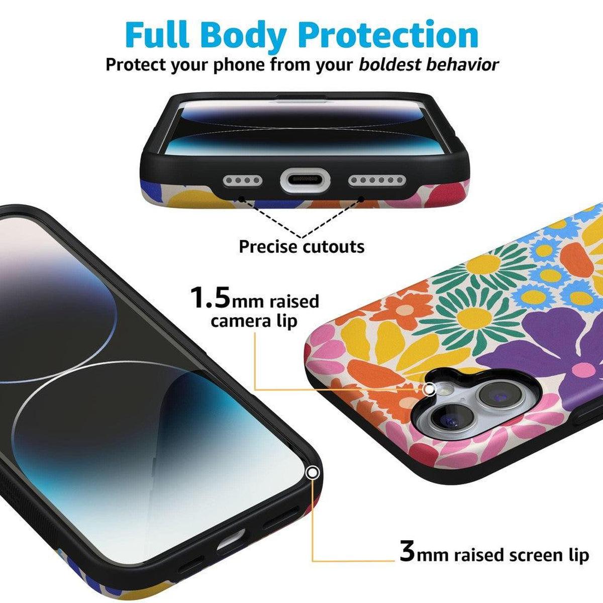 Flower Patch | Multi-Color Floral Case iPhone Case get.casely