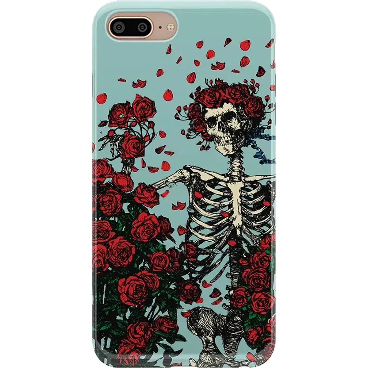 Forever Grateful | Grateful Dead Skeleton Floral Case iPhone Case Grateful Dead Classic iPhone 6/7/8 Plus