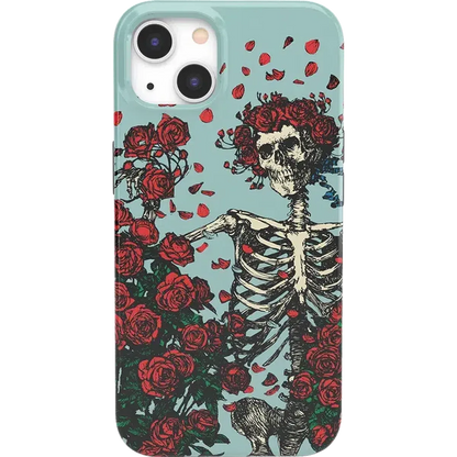 Forever Grateful | Grateful Dead Skeleton Floral Case iPhone Case Grateful Dead Classic + MagSafe® iPhone 13