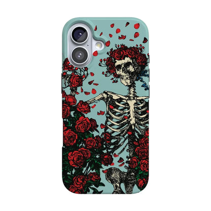 Forever Grateful | Grateful Dead Skeleton Floral Case iPhone Case Grateful Dead Classic + MagSafe® iPhone 17