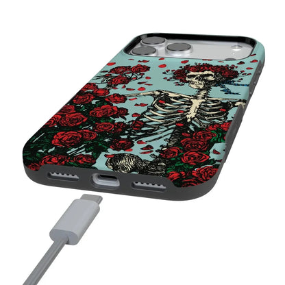 Forever Grateful | Grateful Dead Skeleton Floral Case iPhone Case Grateful Dead