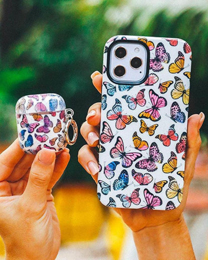 Free Spirit | Rainbow Butterfly AirPods Case AirPods Case get.casely