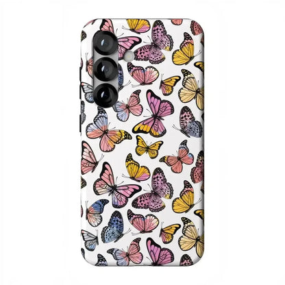 Free Spirit | Rainbow Butterfly Samsung Case Samsung Case get.casely Essential + MagSafe® Galaxy S25