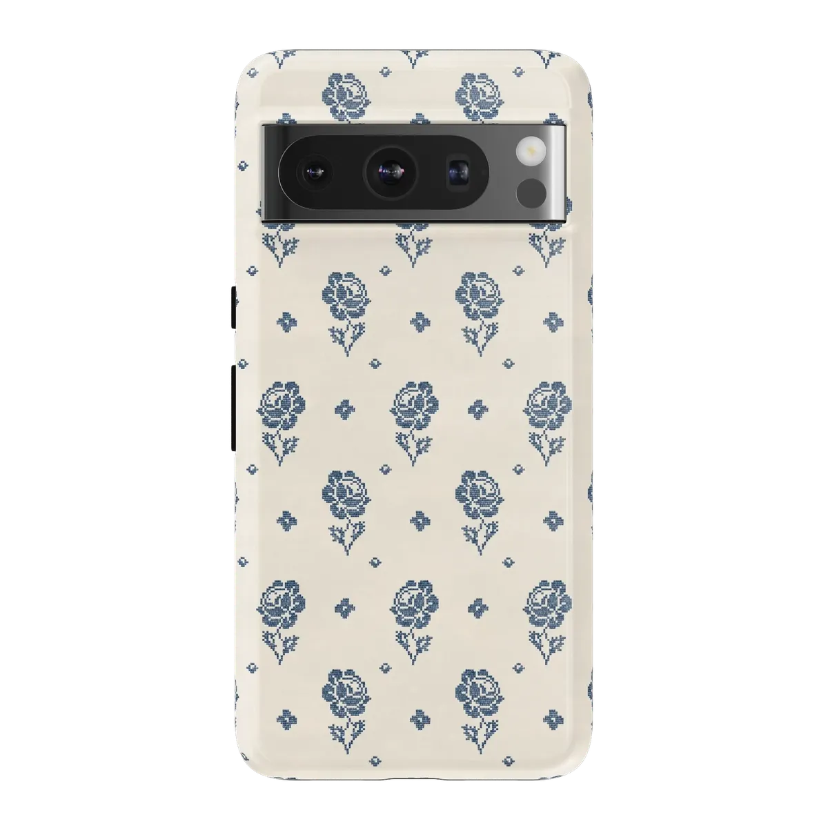 Seaside Stitch | Vintage Roses Case - Google Pixel 8 Pro