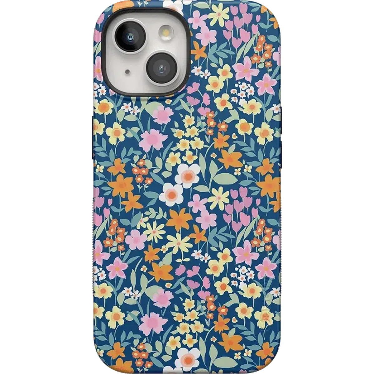 Full Bloom | Navy Floral Case iPhone Case get.casely Bold + MagSafe® iPhone 15 Plus