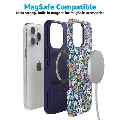 Full Bloom | Navy Floral Case iPhone Case get.casely