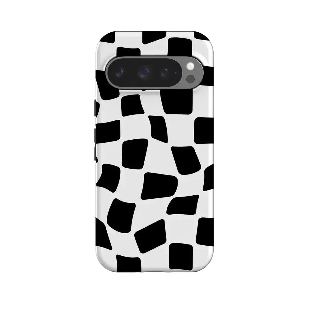Funky Checkerboard | High Contrast Design Case Phone Case Casetry Essential + MagSafe® Google Pixel 10 Pro