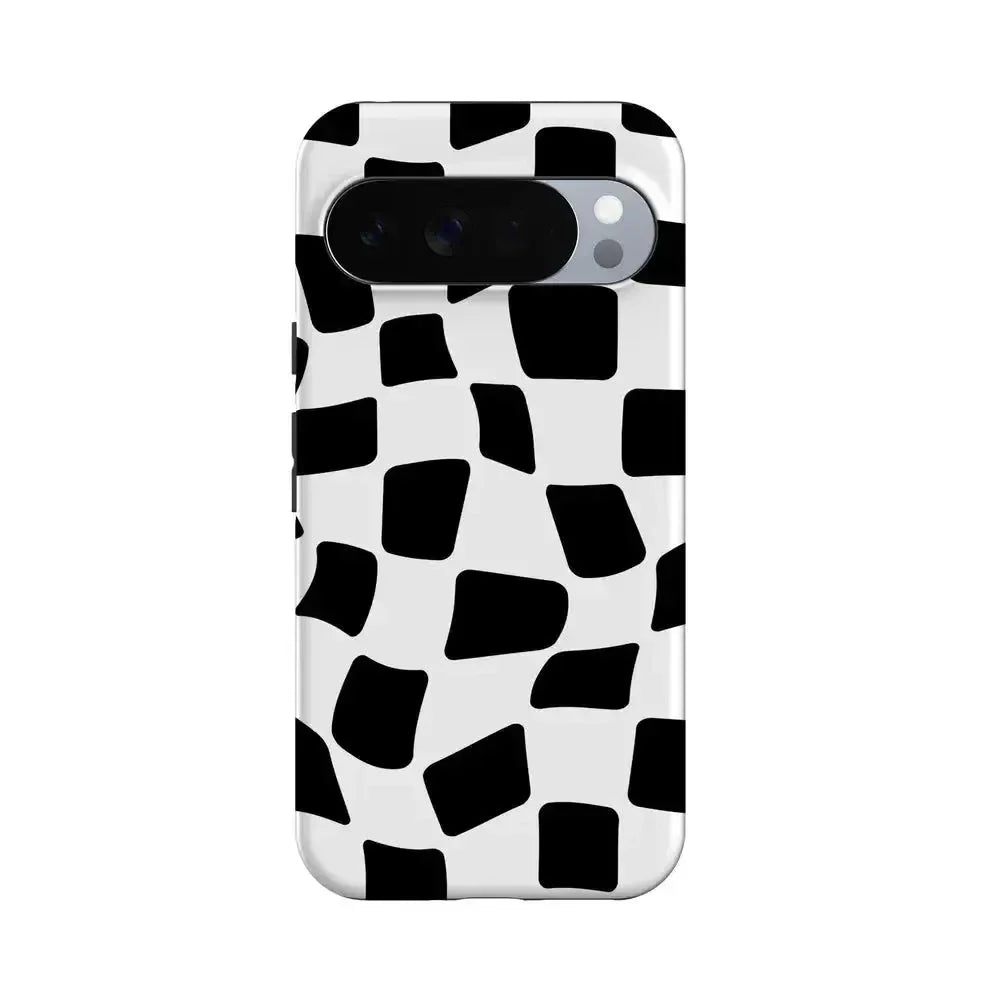 Funky Checkerboard | High Contrast Design Case Phone Case Casetry Essential + MagSafe® Google Pixel 10 Pro XL