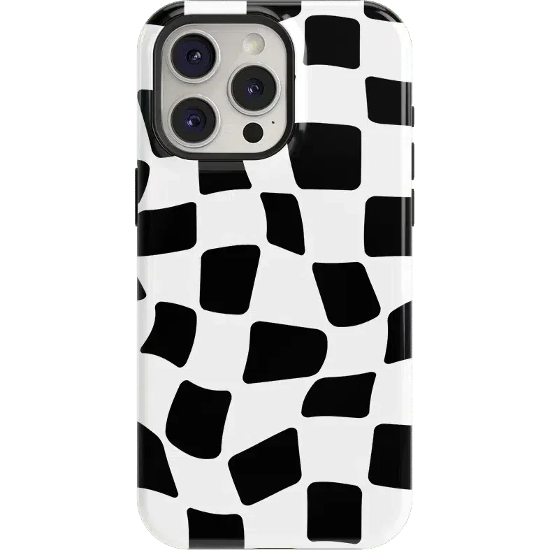 Funky Checkerboard | High Contrast Design Case Phone Case Casetry Essential + MagSafe® iPhone 15 Pro