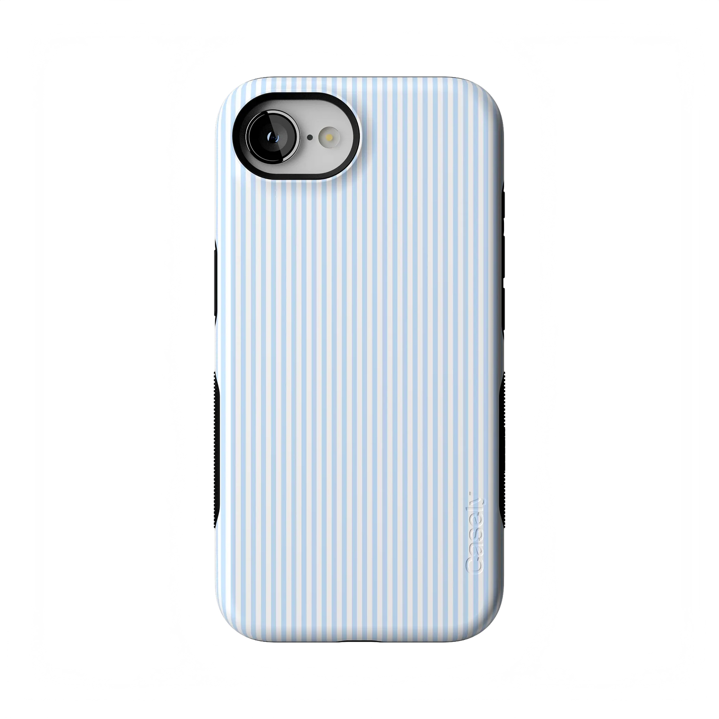 Stripes and the City | Light Blue Pinstripe Case - iPhone 16E