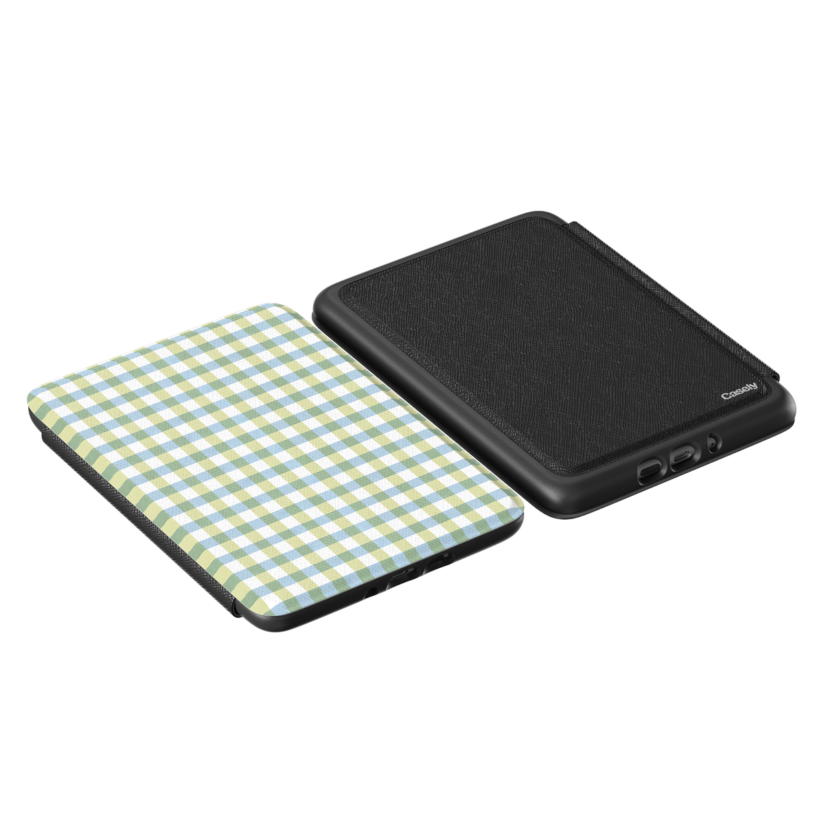 Pastel Picnic | Blue & Green Gingham Kindle Case