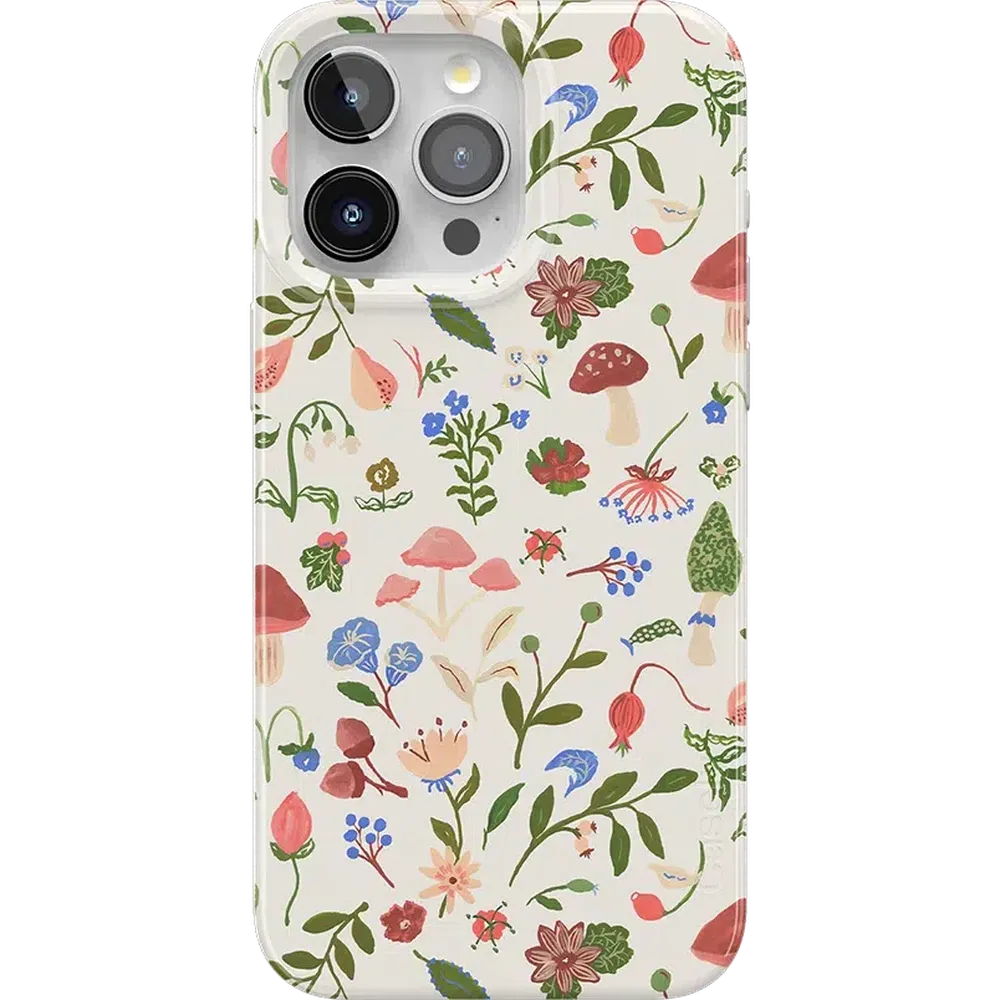 Garden Party | Mushroom Floral Case iPhone Case get.casely Classic + MagSafe® iPhone 15 Pro Max