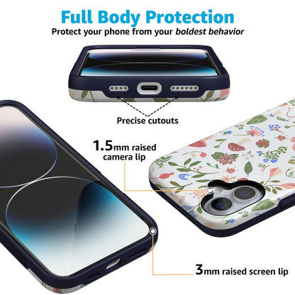Garden Party | Mushroom Floral Case iPhone Case get.casely