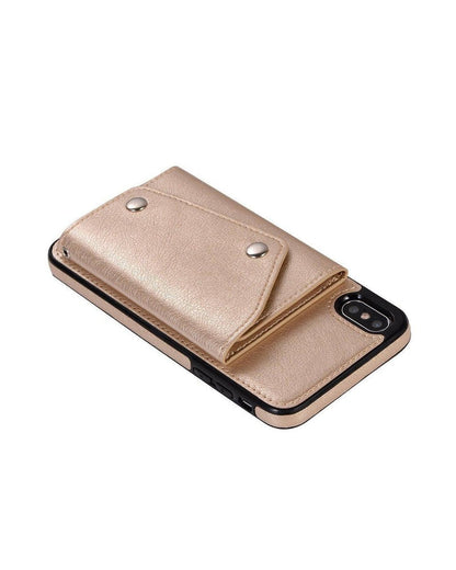 Gold Vegan Leather | Wallet Case iPhone Case get.casely