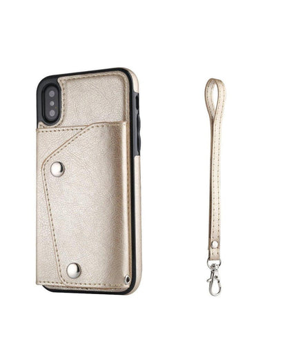 Gold Vegan Leather | Wallet Case iPhone Case get.casely