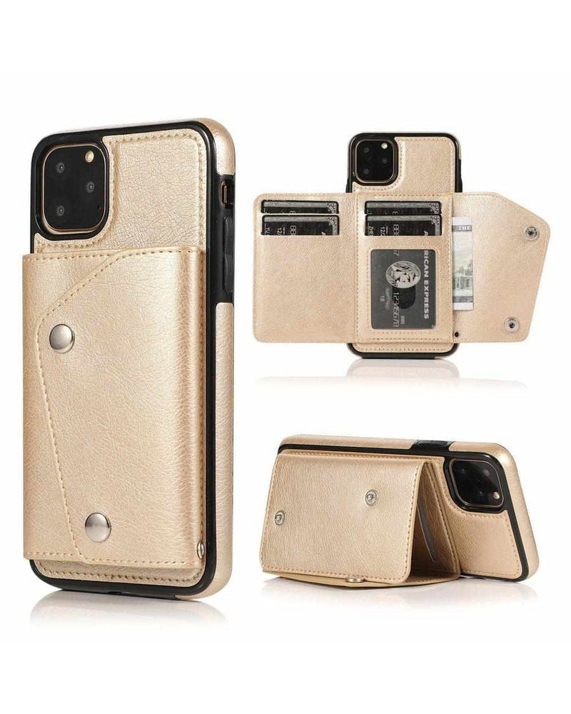 Gold Vegan Leather | Wallet Case iPhone Case get.casely
