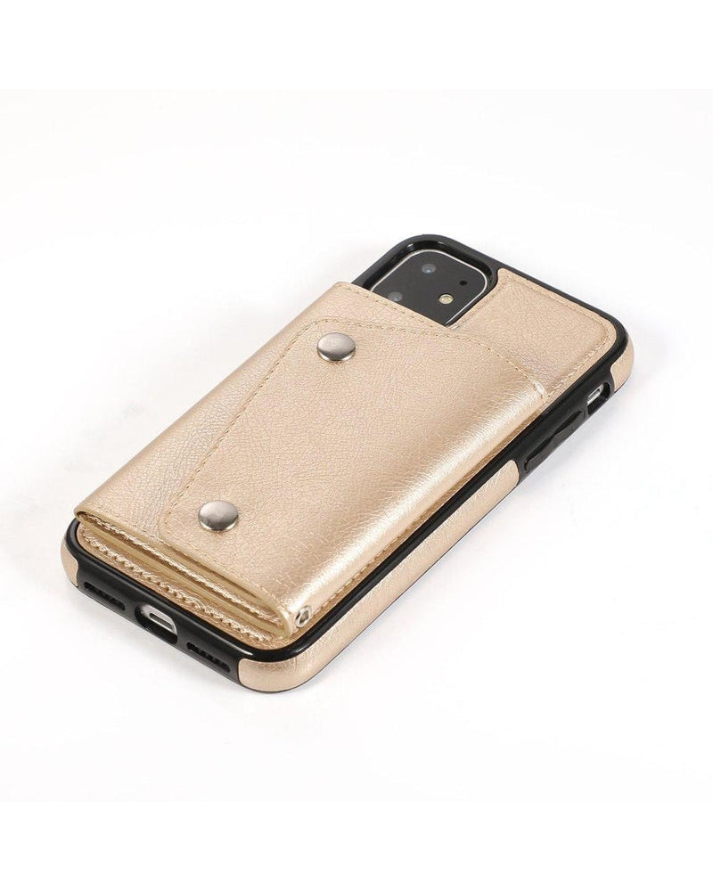 Gold Vegan Leather | Wallet Case iPhone Case get.casely