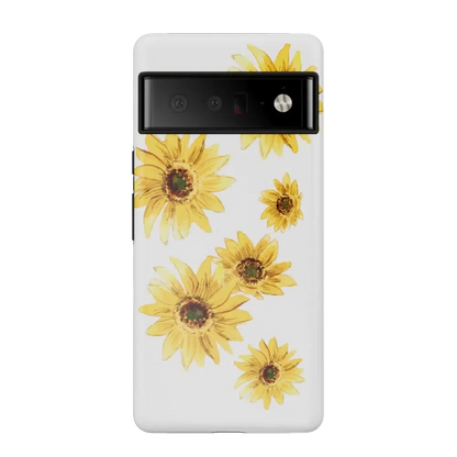 Golden Garden | Yellow Sunflower Floral Google Pixel Case Google Pixel Case Casetry Essential Google Pixel 6 Pro