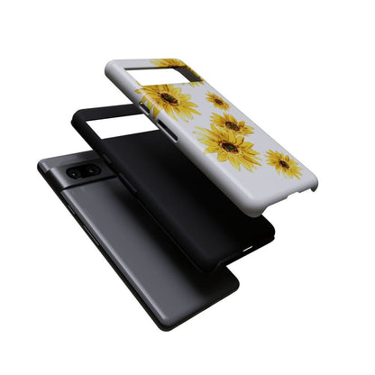 Golden Garden | Yellow Sunflower Floral Google Pixel Case Google Pixel Case Casetry