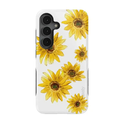 Golden Garden | Yellow Sunflower Floral Samsung Case Samsung Case Casetry Bold Flex + MagSafe® Galaxy S25