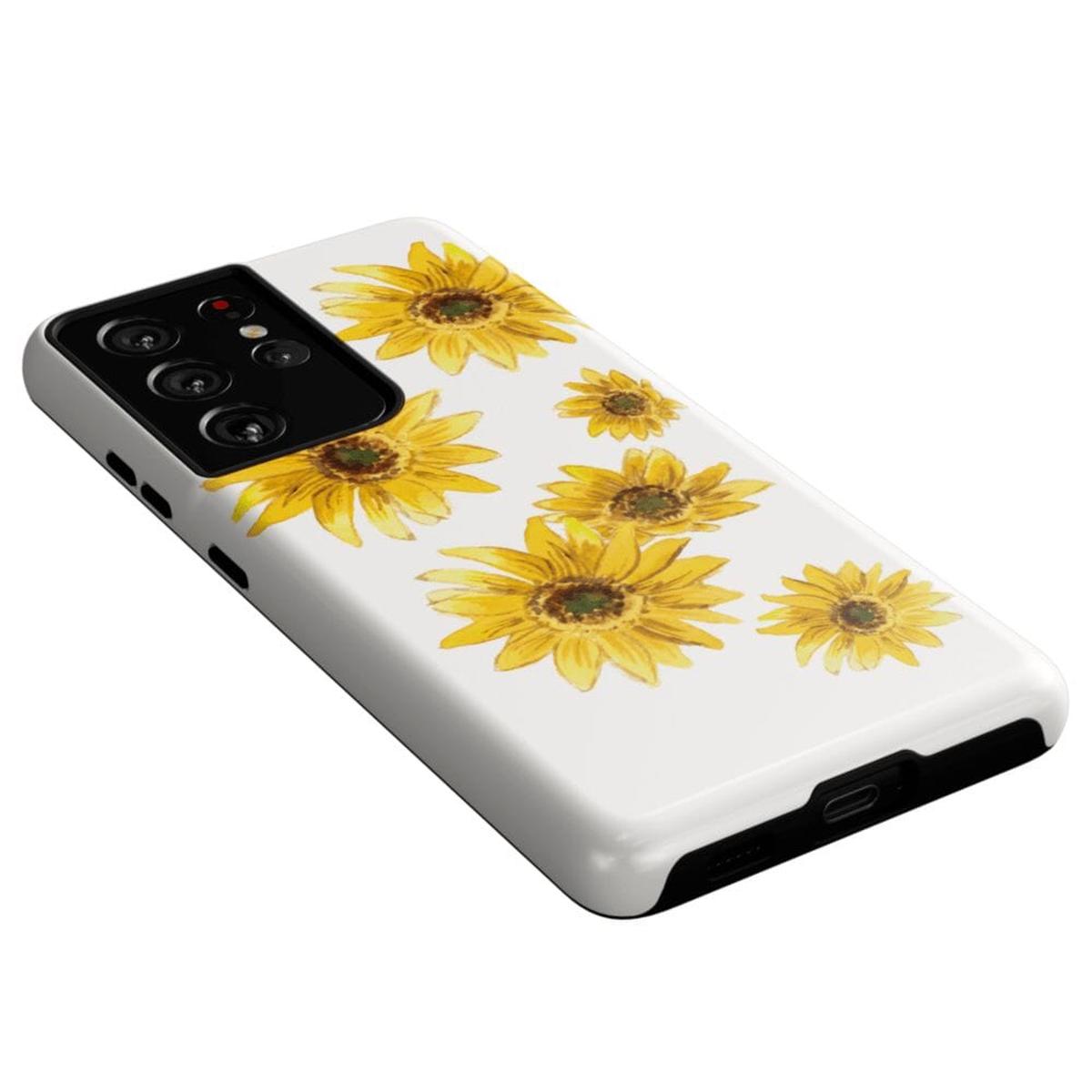 Golden Garden | Yellow Sunflower Floral Samsung Case Samsung Case Casetry