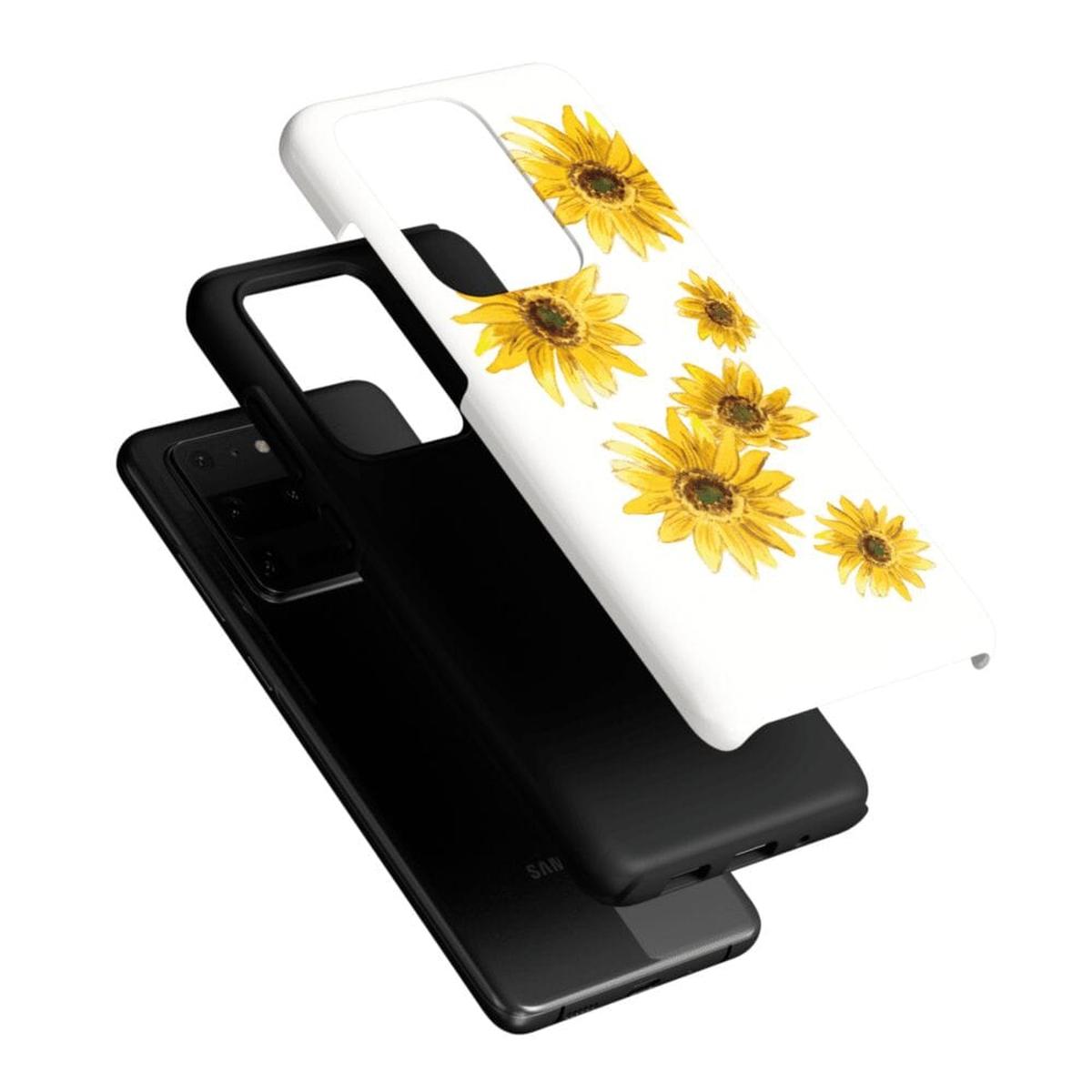 Golden Garden | Yellow Sunflower Floral Samsung Case Samsung Case Casetry
