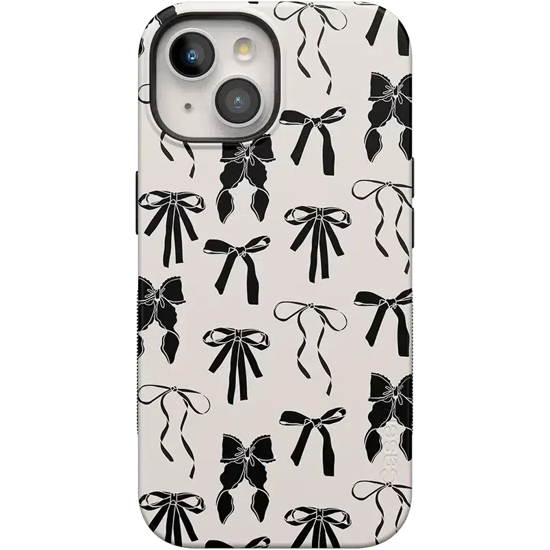 Goth Girlie | Black Bows Case Phone Case Casetry Bold Flex + MagSafe® iPhone 15 Plus