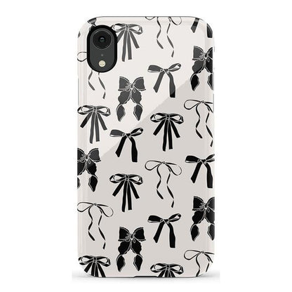 Goth Girlie | Black Bows Case Phone Case Casetry Essential iPhone XR