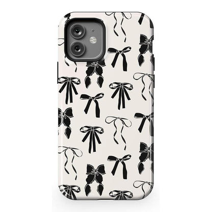 Goth Girlie | Black Bows Case Phone Case Casetry Essential + MagSafe® iPhone 12 Pro