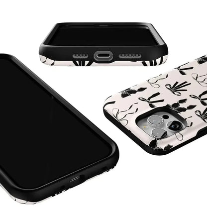 Goth Girlie | Black Bows Case Phone Case Casetry