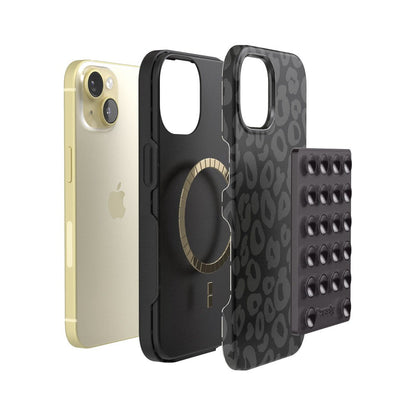 Grippy | Black Silicone Suction Phone Mount with MagSafe Grippy get.casely