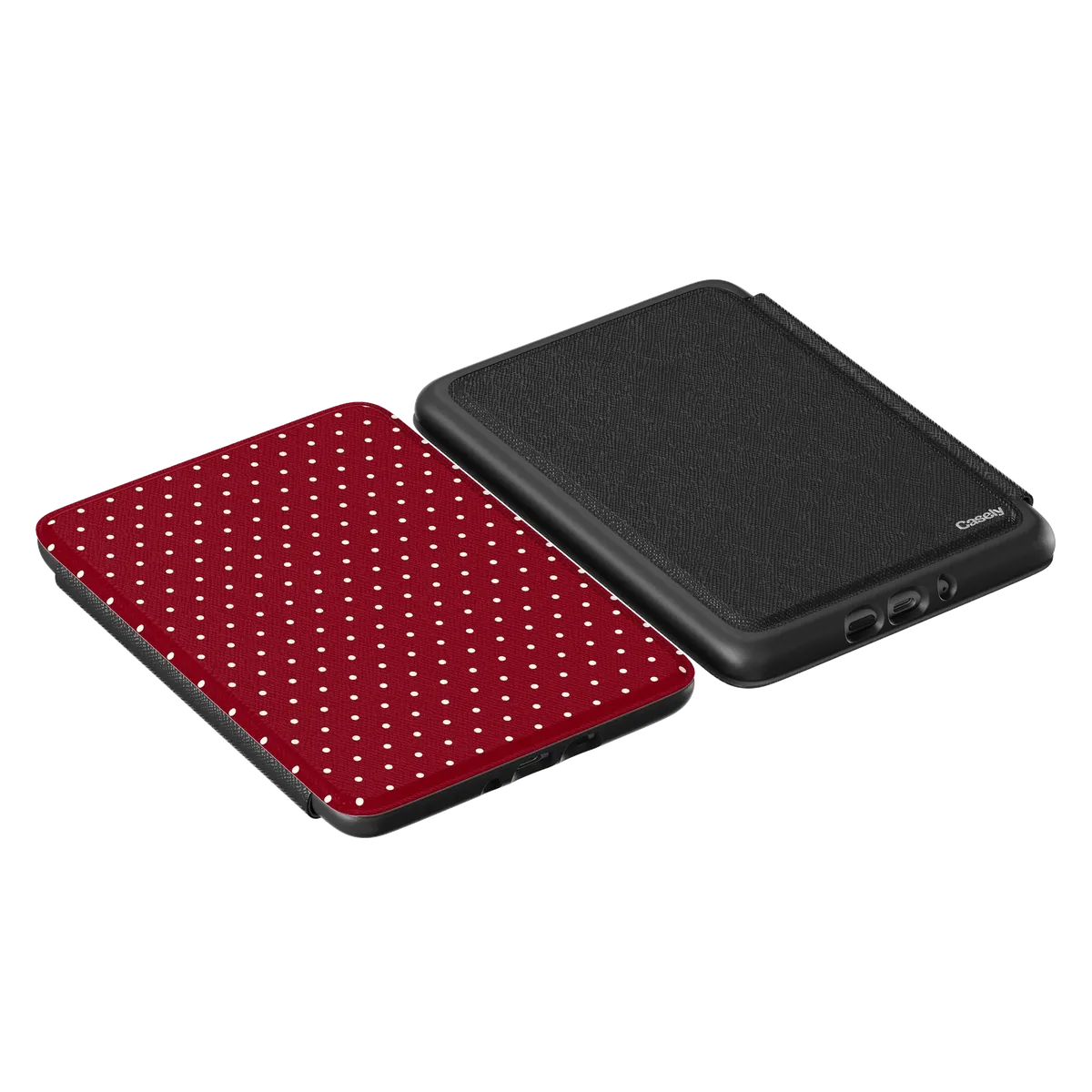 On the Dot | Maroon Polka Dot Kindle Case
