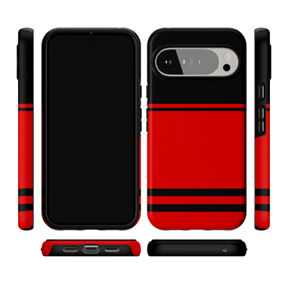 Storm Warning | Black & Red Stripes Case
