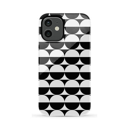 Half Moon | High Contrast Design Case Phone Case Casetry Essential iPhone 12 Mini