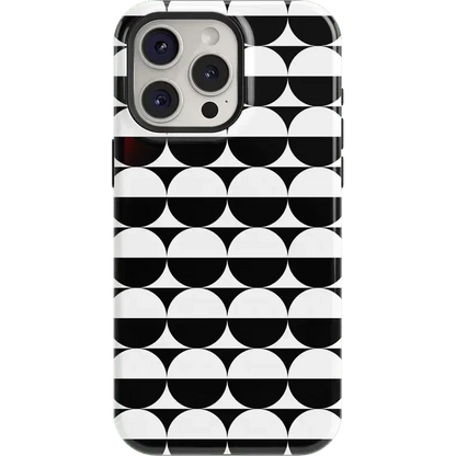 Half Moon | High Contrast Design Case Phone Case Casetry Essential + MagSafe® iPhone 15 Pro Max