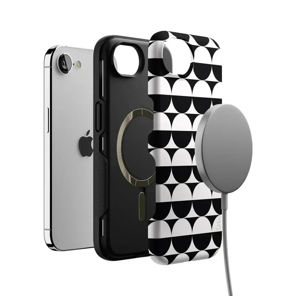 Half Moon | High Contrast Design Case Phone Case Casetry