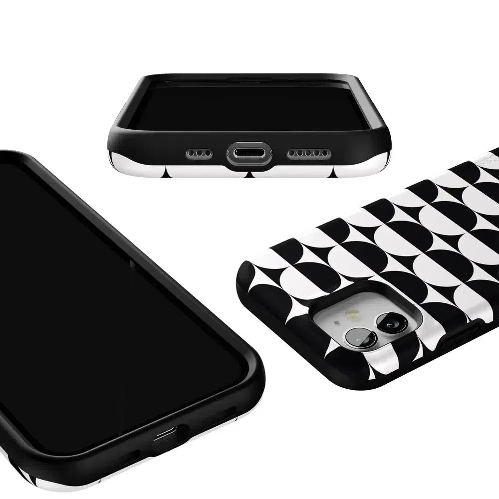 Half Moon | High Contrast Design Case Phone Case Casetry