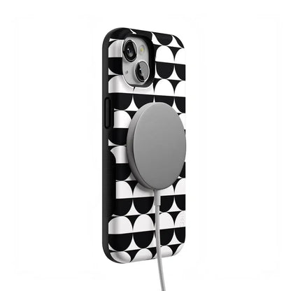 Half Moon | High Contrast Design Case Phone Case Casetry