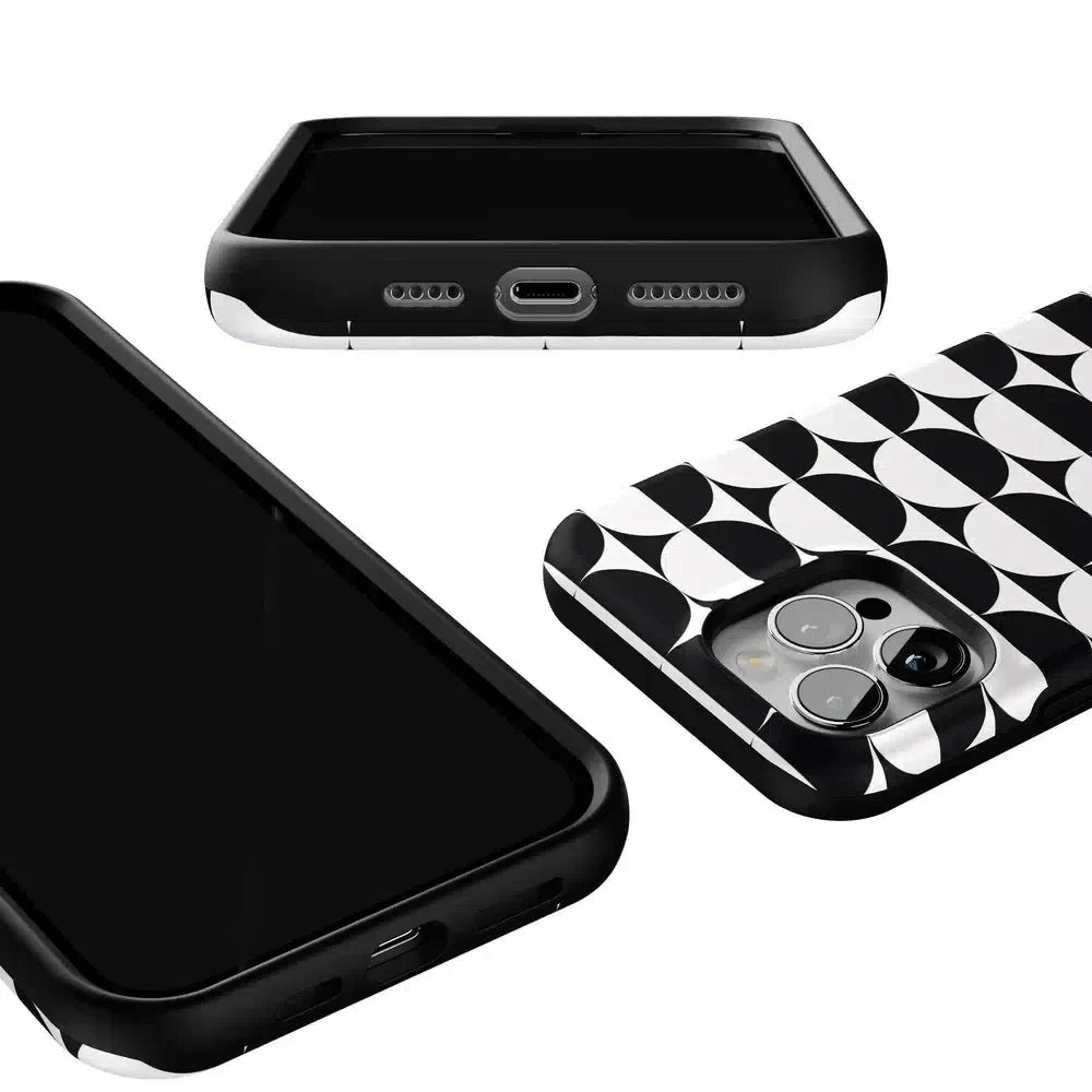 Half Moon | High Contrast Design Case Phone Case Casetry