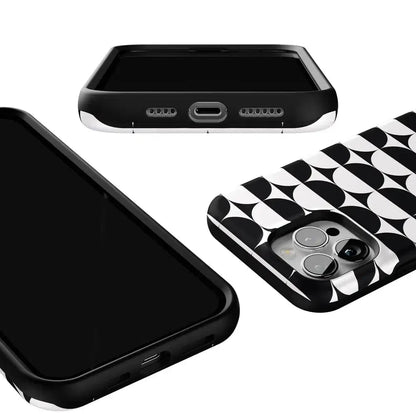 Half Moon | High Contrast Design Case Phone Case Casetry