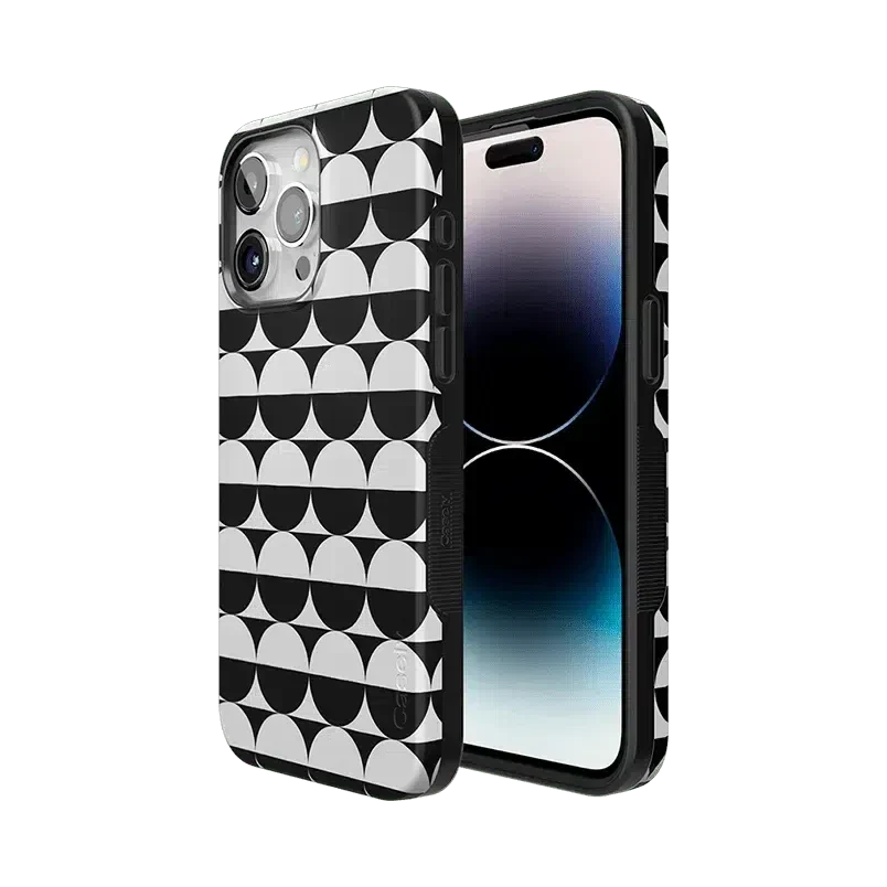 Half Moon | High Contrast Design Case Phone Case Casetry