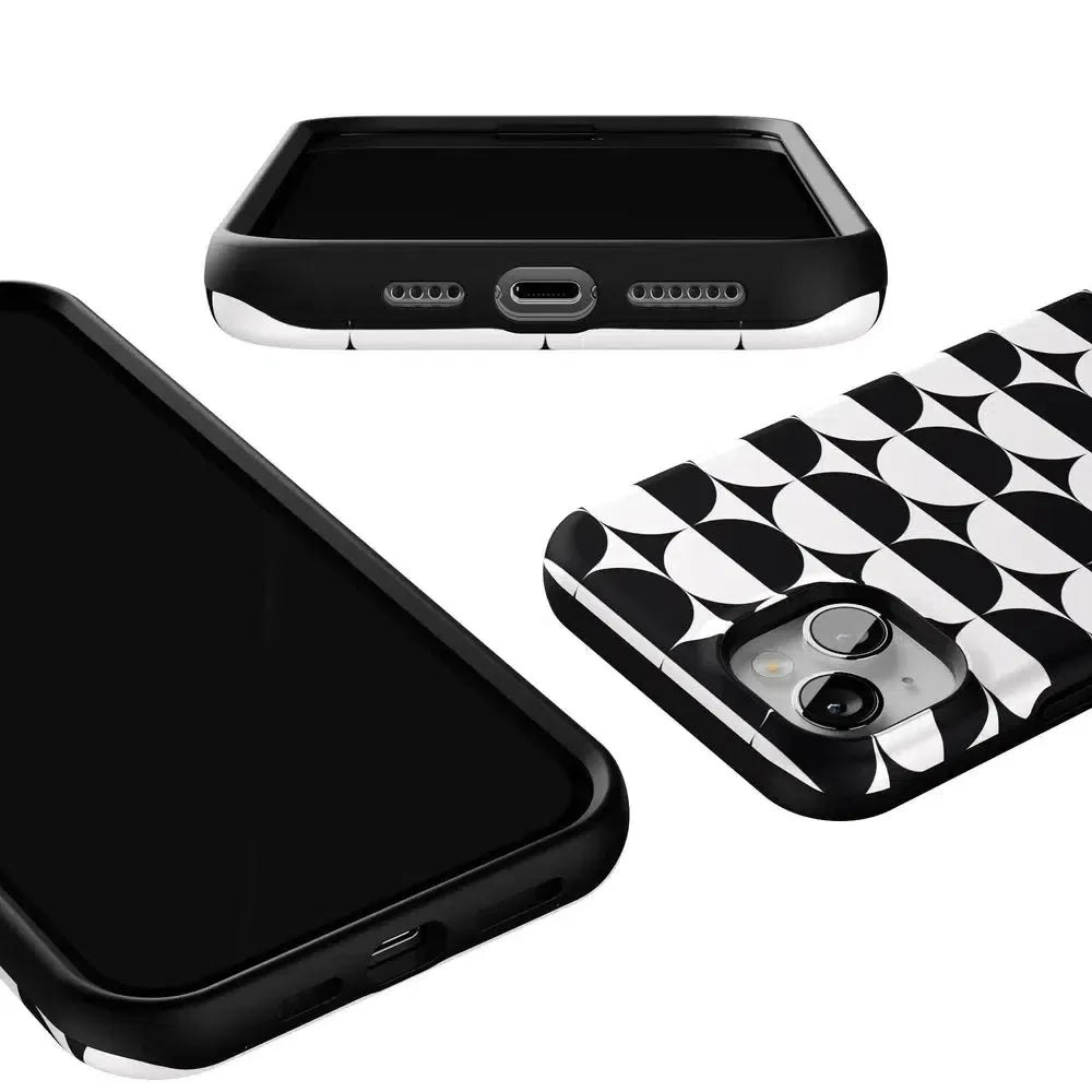 Half Moon | High Contrast Design Case Phone Case Casetry