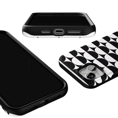 Half Moon | High Contrast Design Case Phone Case Casetry