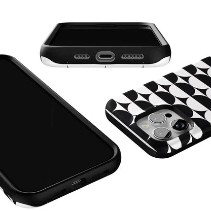 Half Moon | High Contrast Design Case Phone Case Casetry