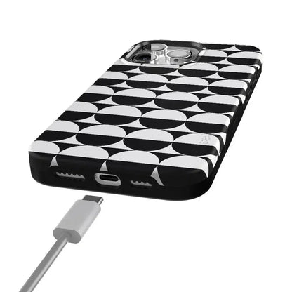 Half Moon | High Contrast Design Case Phone Case Casetry