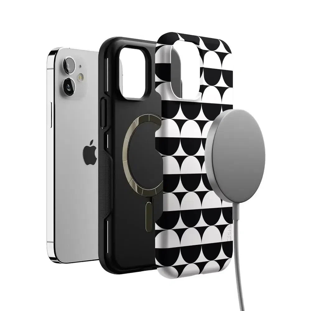 Half Moon | High Contrast Design Case Phone Case Casetry
